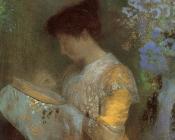 Portrait of Madame Arthur Fontaine - 奥蒂诺·雷东